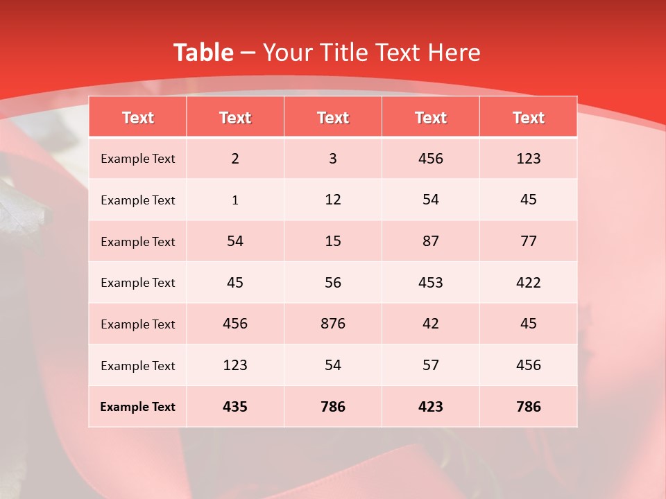 Texture Bow Red PowerPoint Template