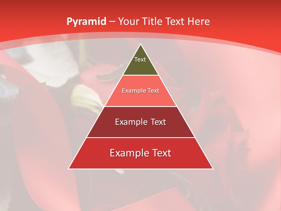 Texture Bow Red PowerPoint Template