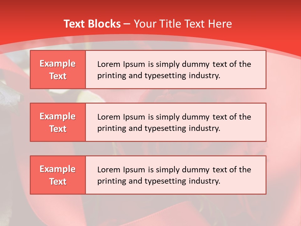 Texture Bow Red PowerPoint Template