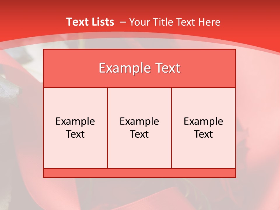 Texture Bow Red PowerPoint Template