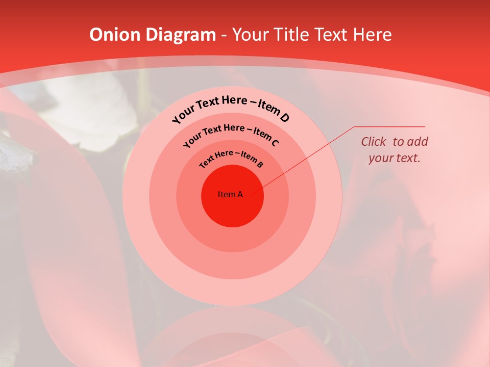 Texture Bow Red PowerPoint Template