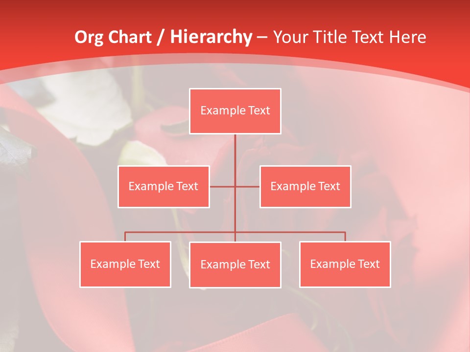 Texture Bow Red PowerPoint Template