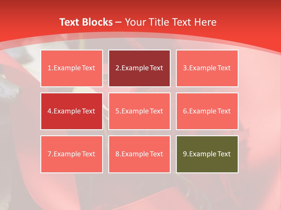 Texture Bow Red PowerPoint Template