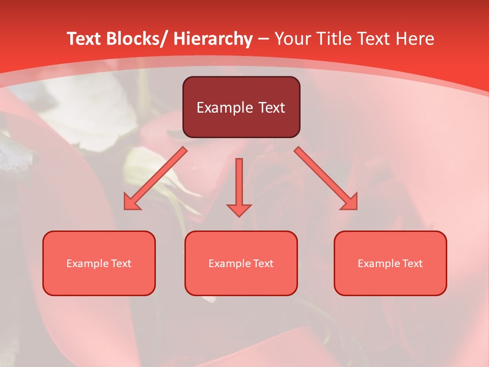 Texture Bow Red PowerPoint Template