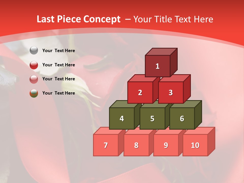 Texture Bow Red PowerPoint Template