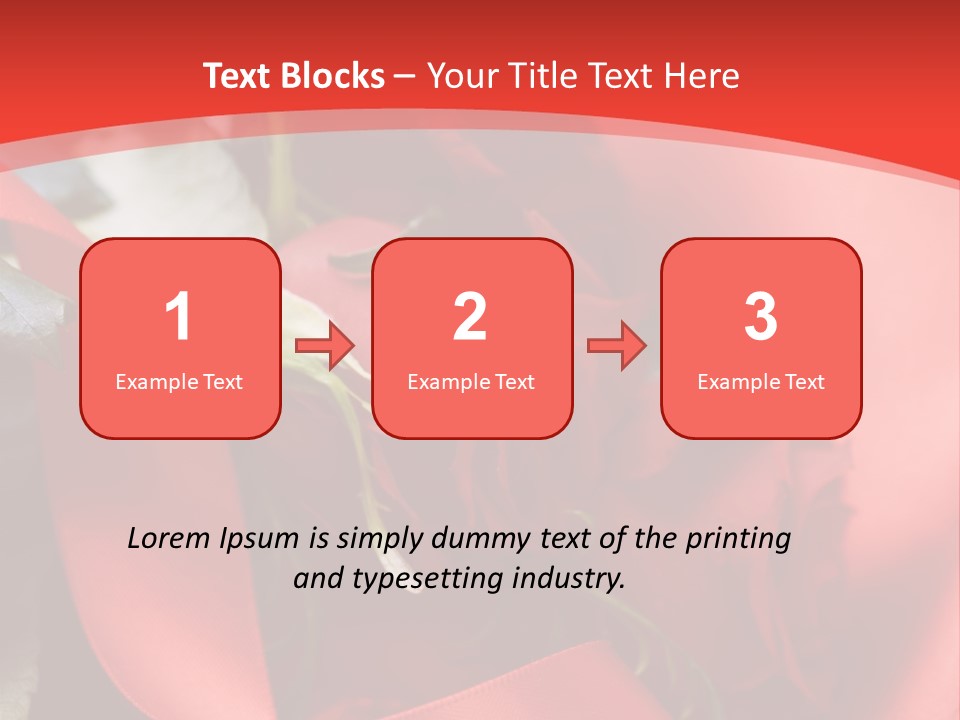 Texture Bow Red PowerPoint Template