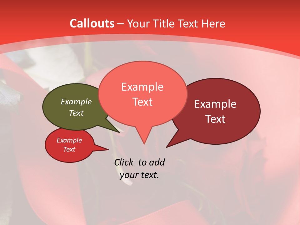 Texture Bow Red PowerPoint Template