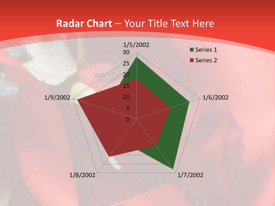 Texture Bow Red PowerPoint Template