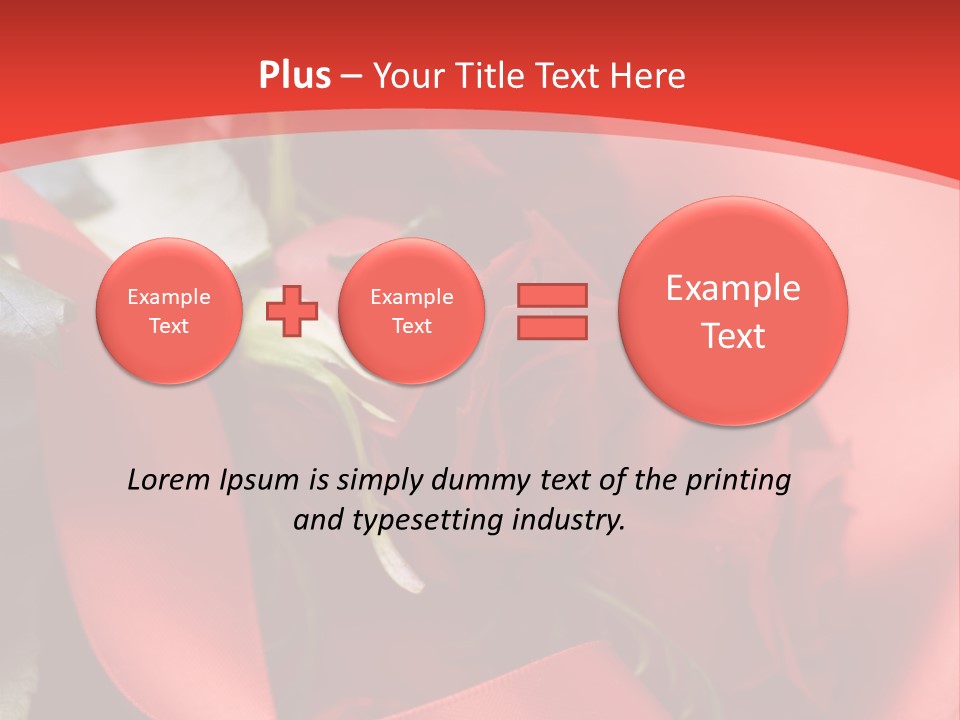 Texture Bow Red PowerPoint Template