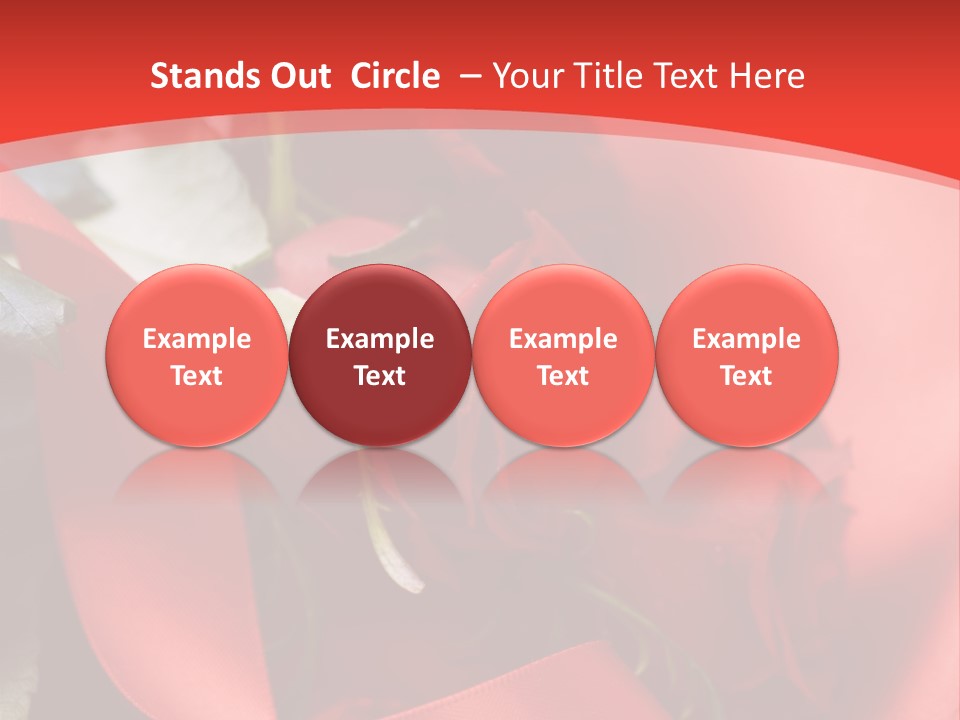 Texture Bow Red PowerPoint Template
