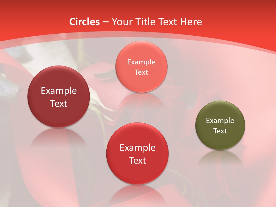 Texture Bow Red PowerPoint Template