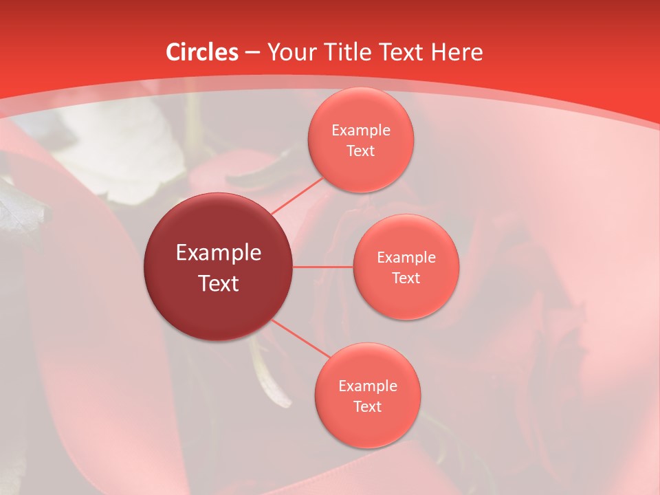 Texture Bow Red PowerPoint Template