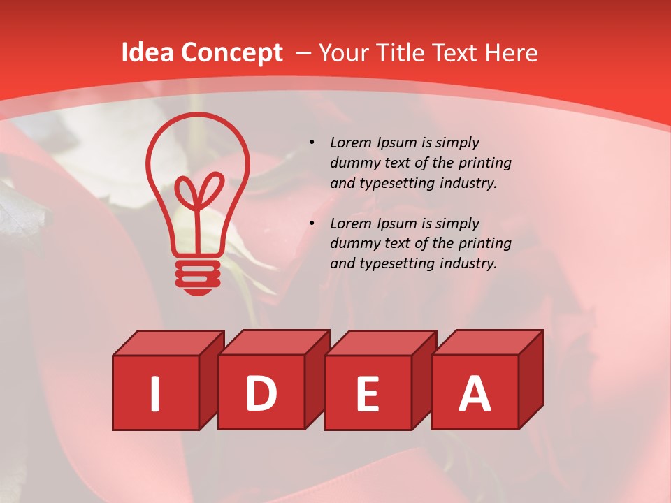 Texture Bow Red PowerPoint Template