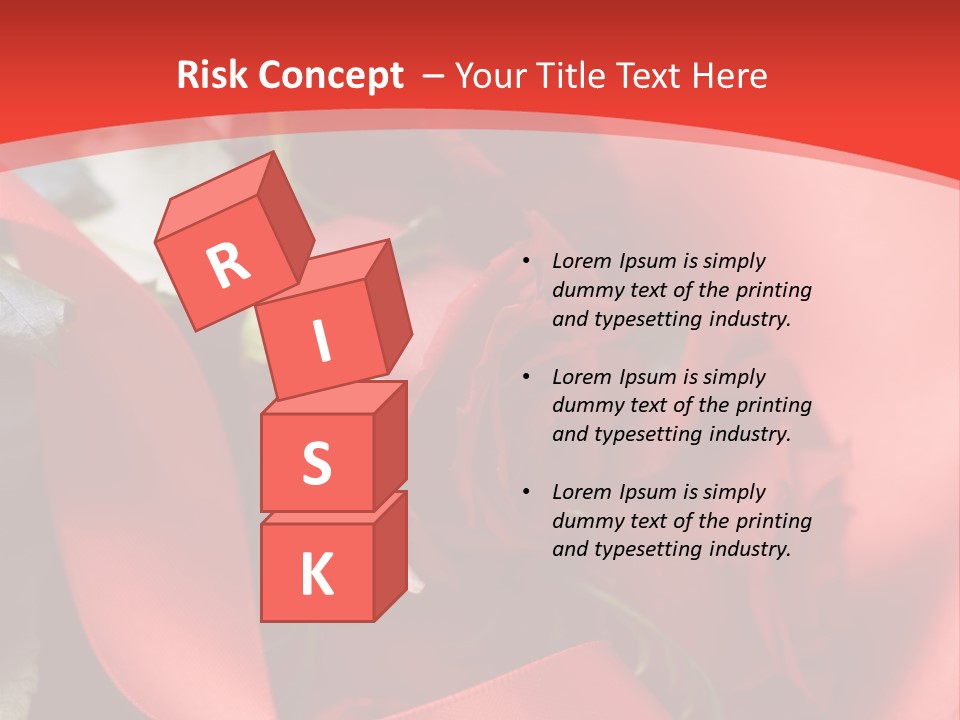 Texture Bow Red PowerPoint Template