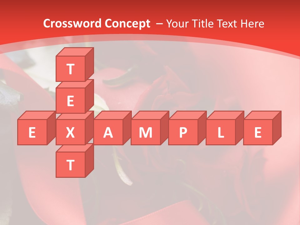 Texture Bow Red PowerPoint Template