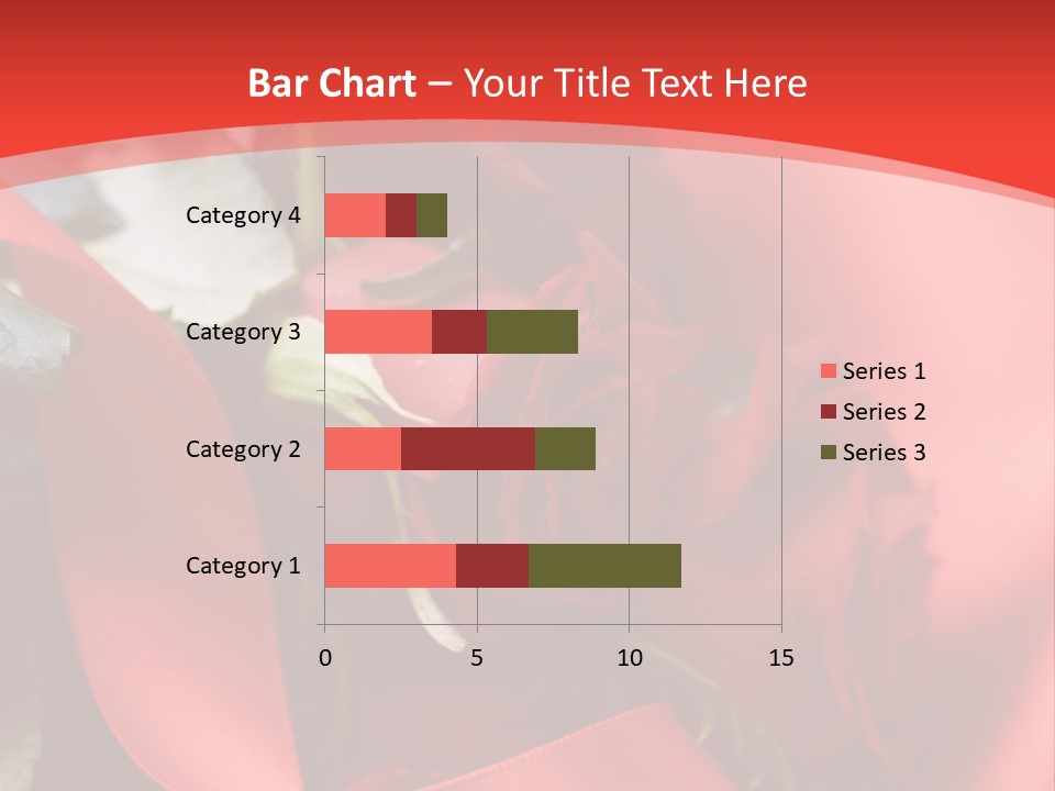 Texture Bow Red PowerPoint Template