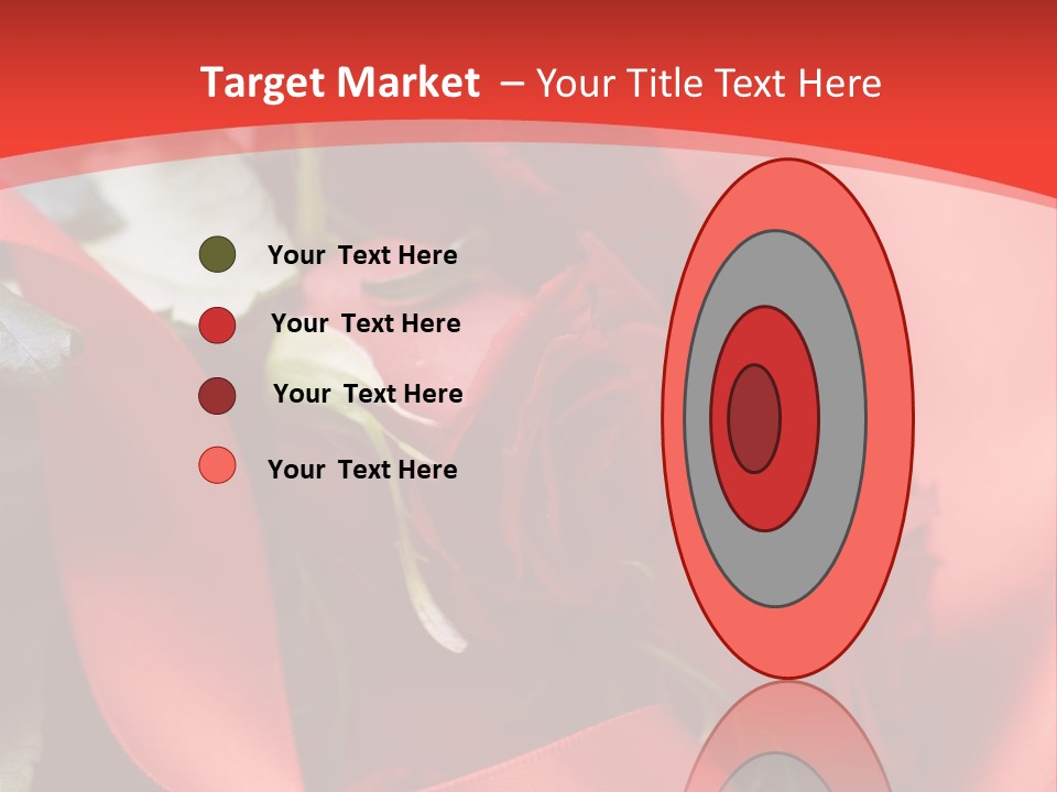 Texture Bow Red PowerPoint Template