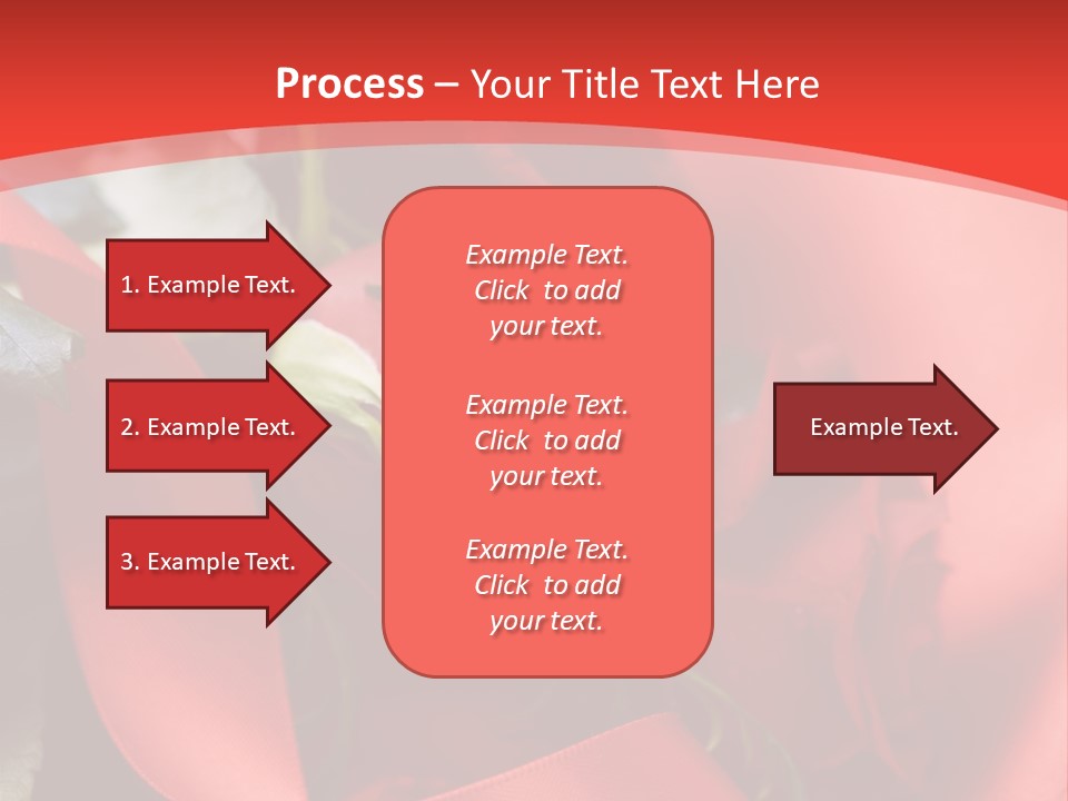 Texture Bow Red PowerPoint Template
