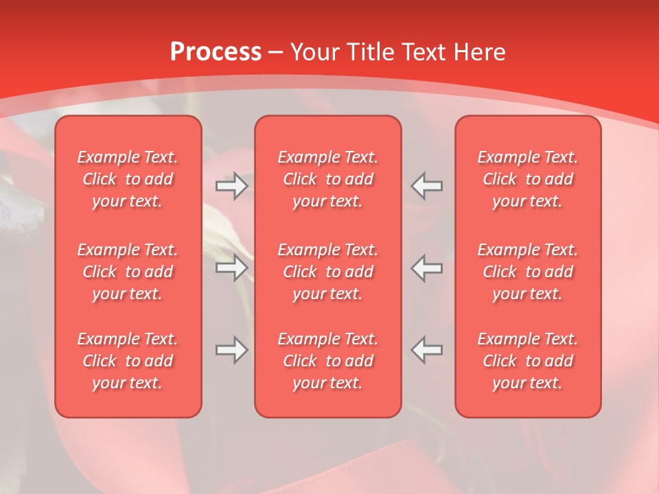 Texture Bow Red PowerPoint Template