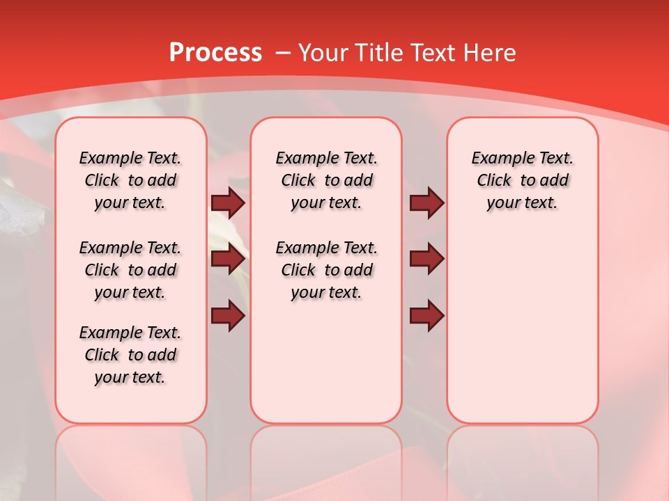 Texture Bow Red PowerPoint Template