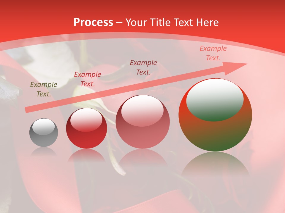 Texture Bow Red PowerPoint Template