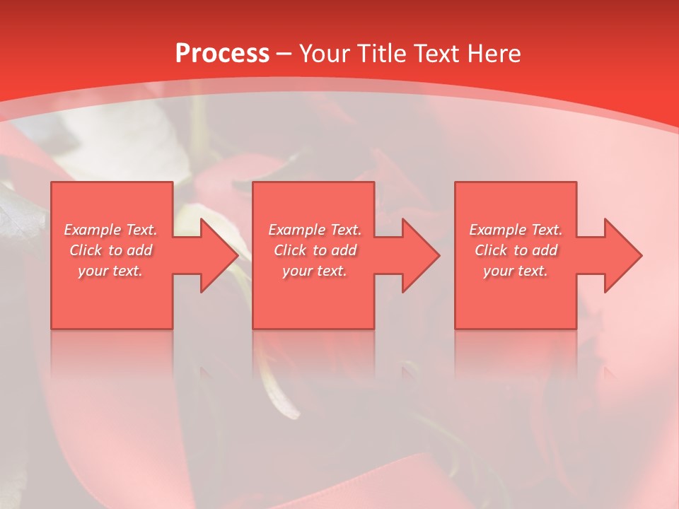 Texture Bow Red PowerPoint Template