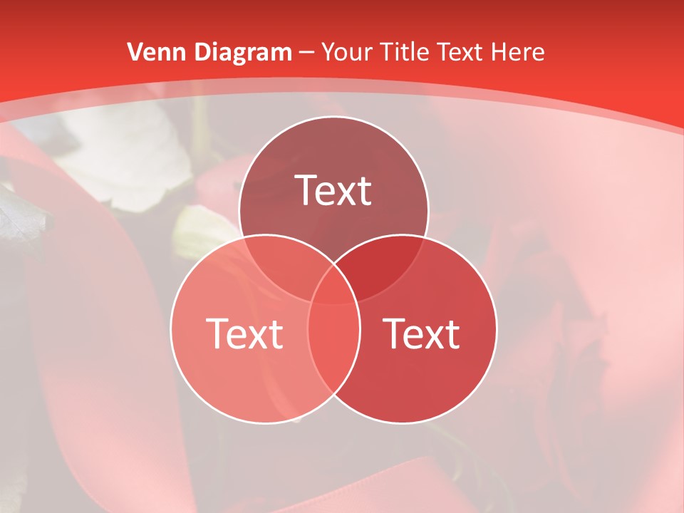 Texture Bow Red PowerPoint Template