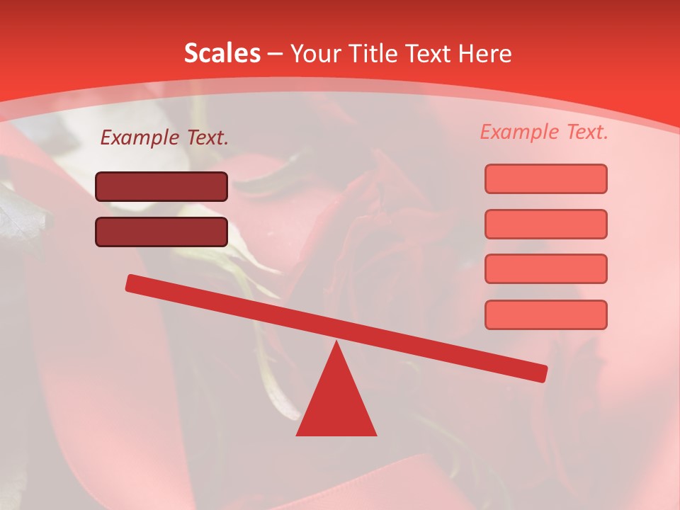 Texture Bow Red PowerPoint Template