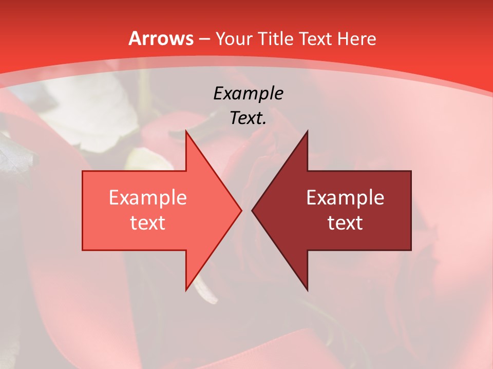 Texture Bow Red PowerPoint Template