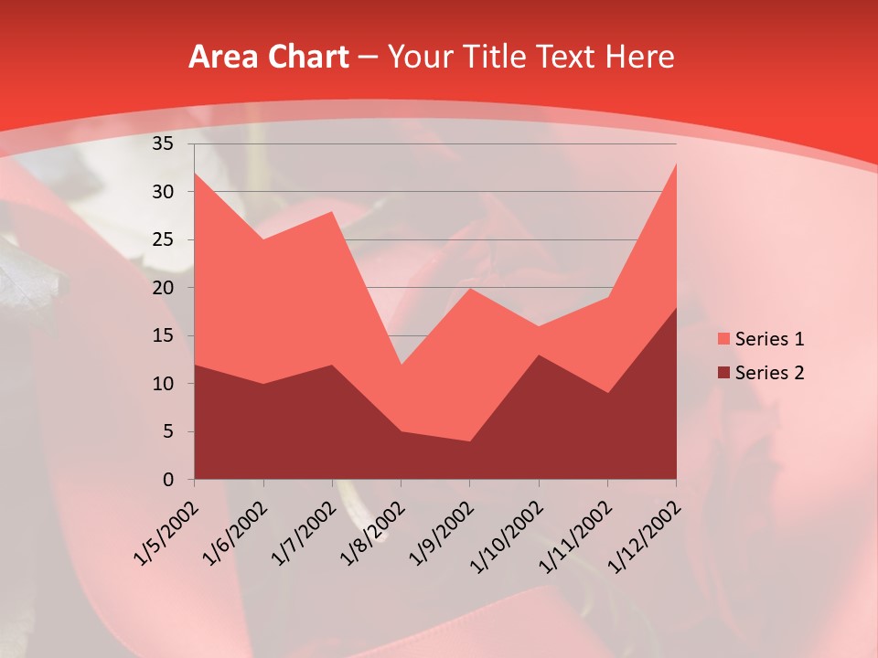Texture Bow Red PowerPoint Template