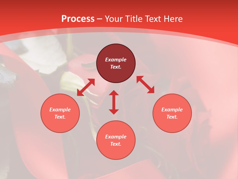 Texture Bow Red PowerPoint Template