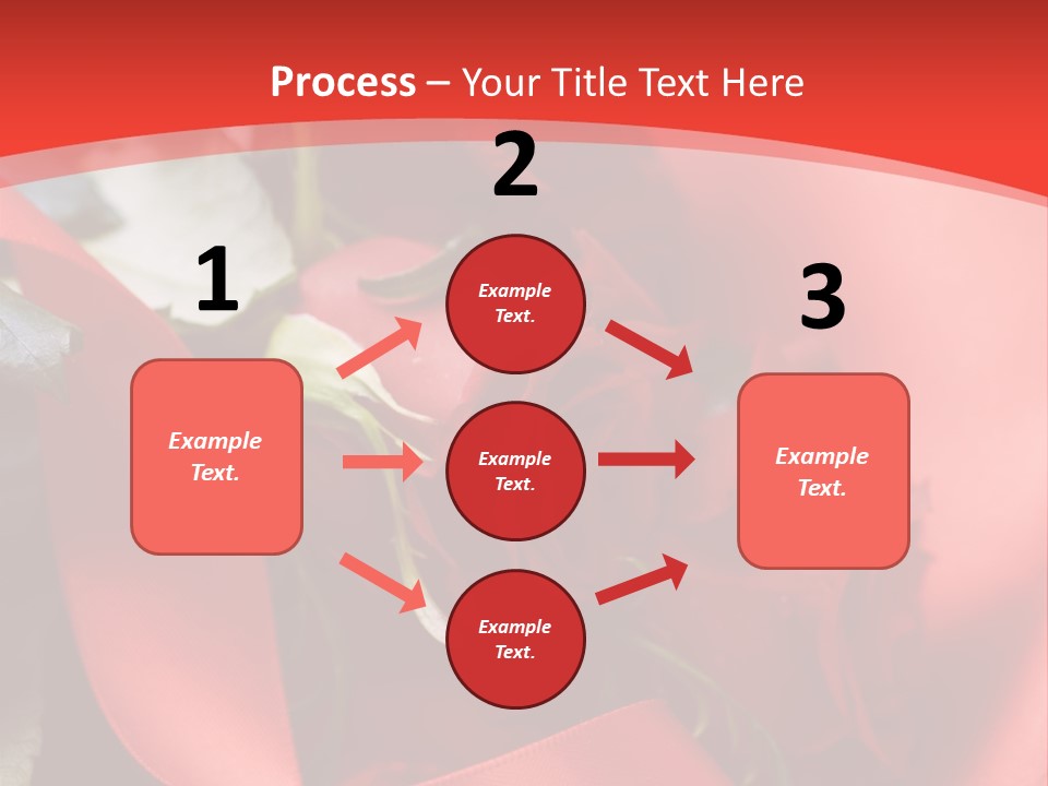 Texture Bow Red PowerPoint Template
