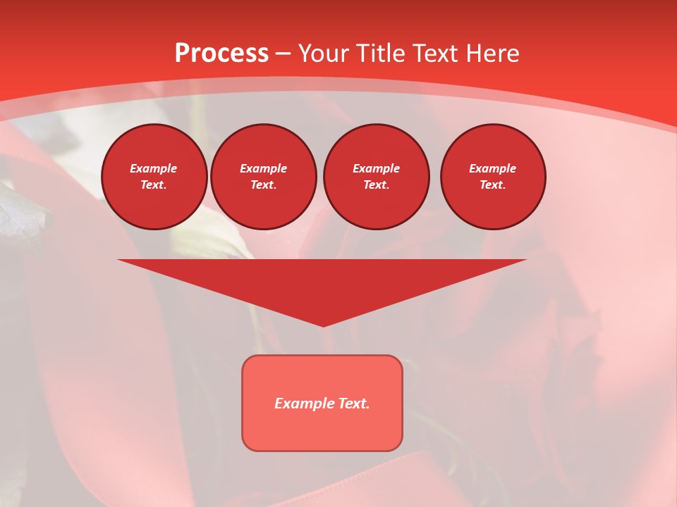 Texture Bow Red PowerPoint Template
