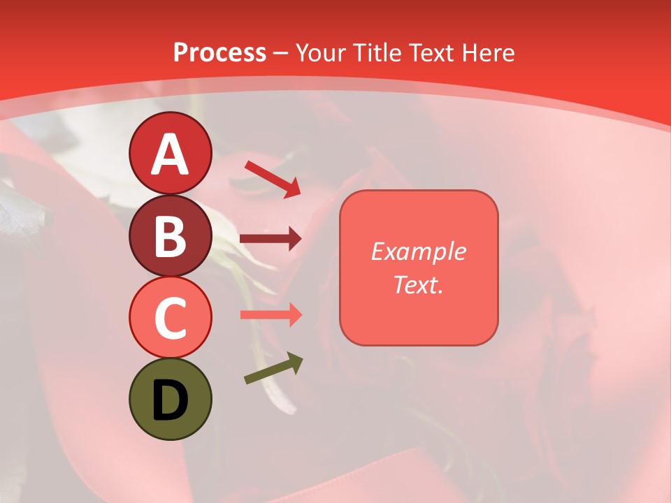 Texture Bow Red PowerPoint Template