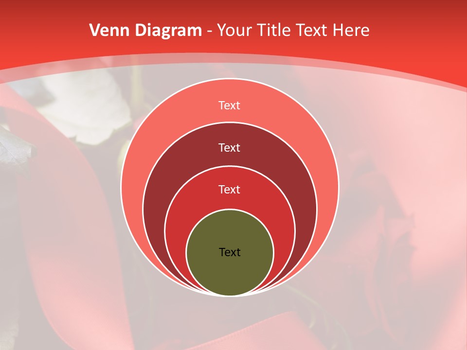 Texture Bow Red PowerPoint Template