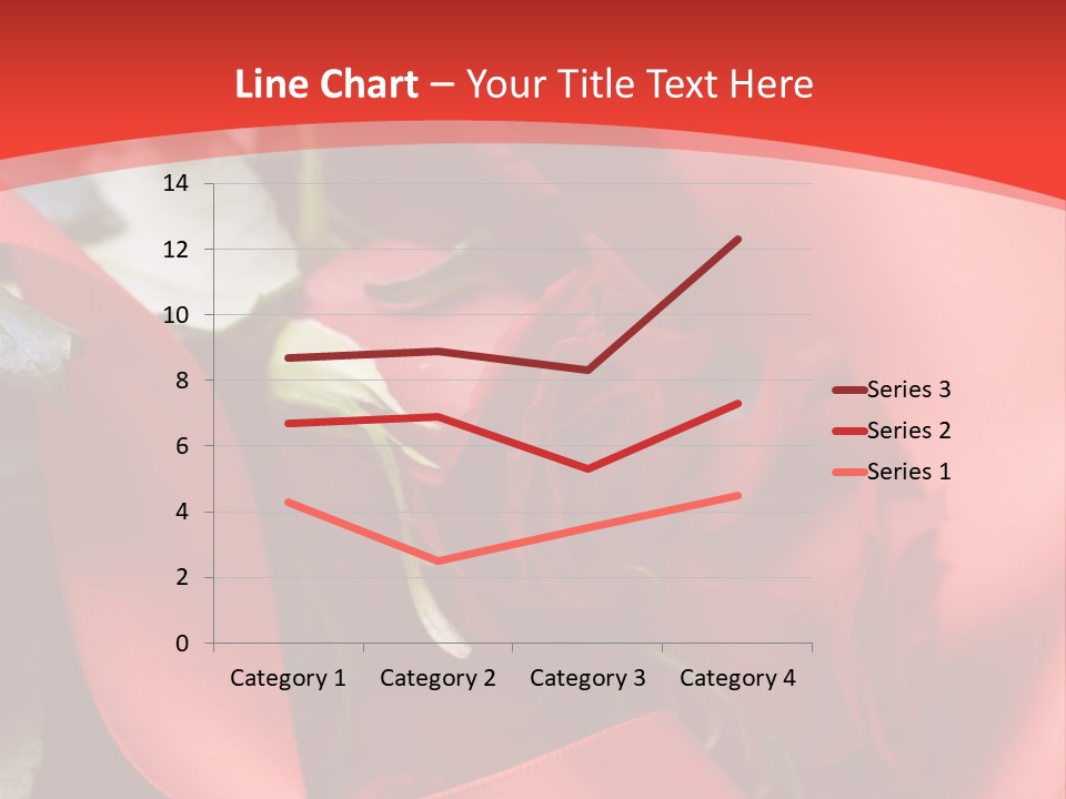 Texture Bow Red PowerPoint Template