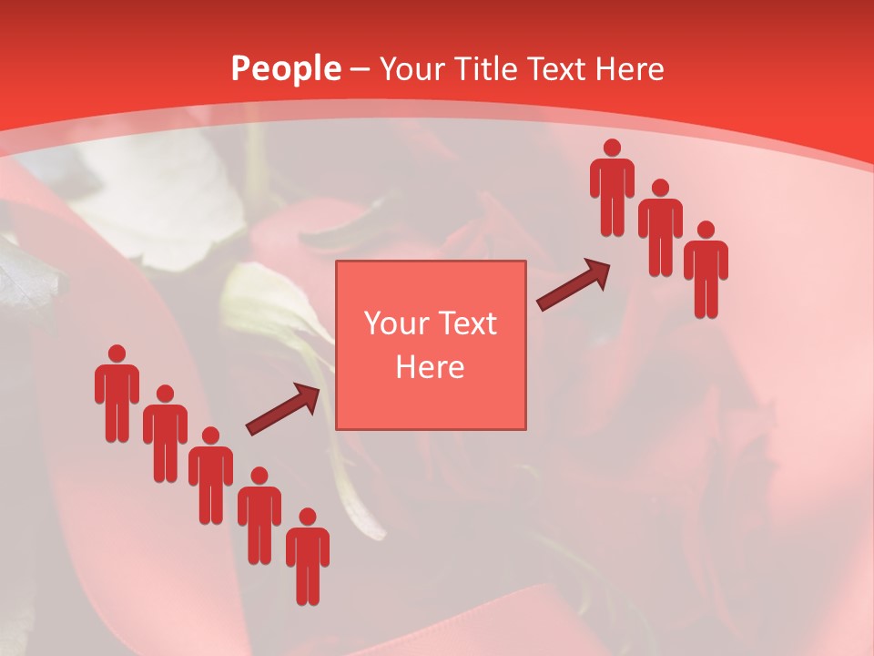 Texture Bow Red PowerPoint Template