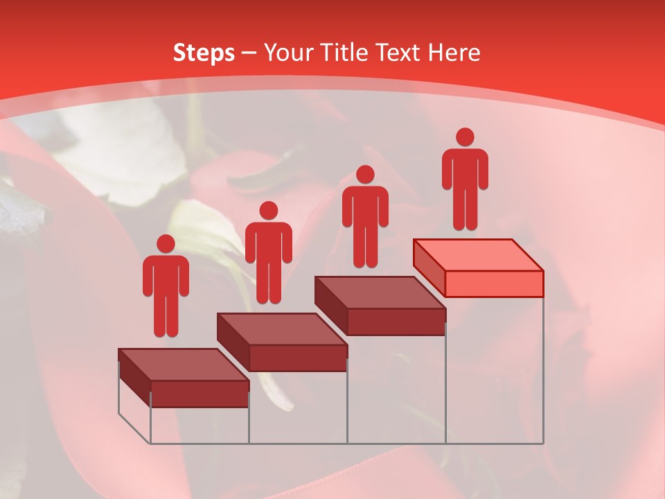 Texture Bow Red PowerPoint Template