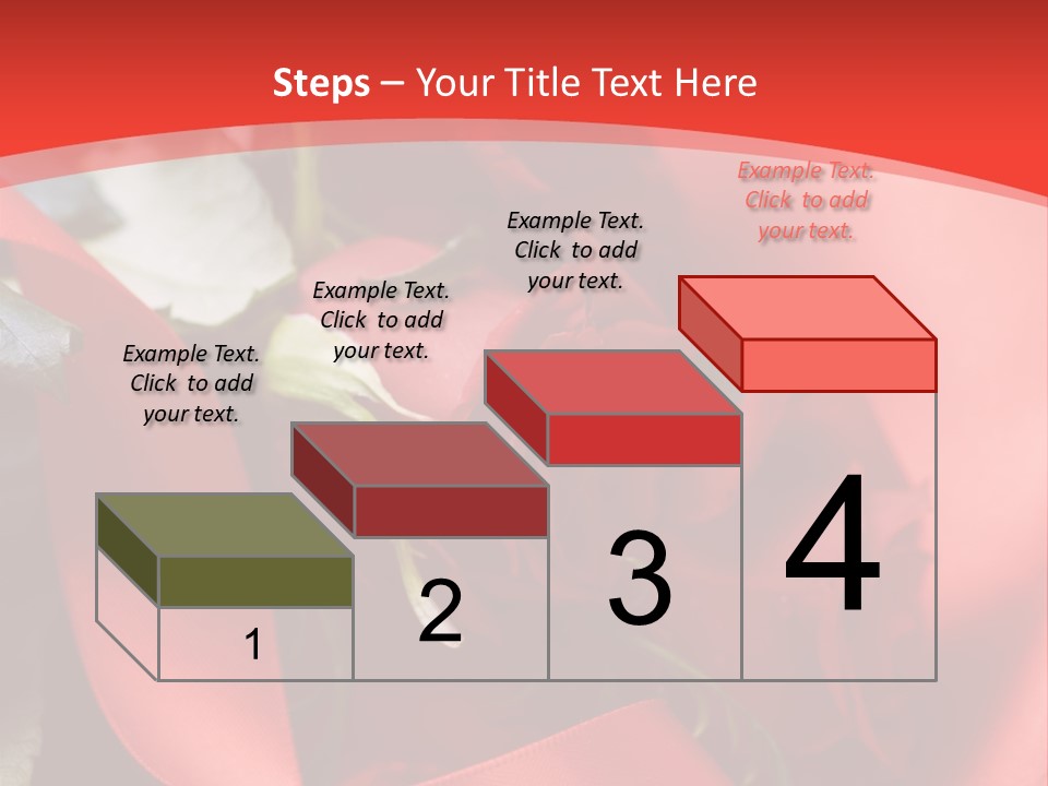 Texture Bow Red PowerPoint Template