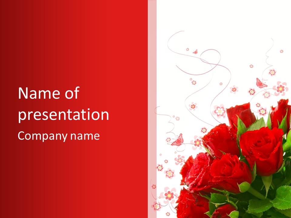 Natur Frau Geschenke PowerPoint Template