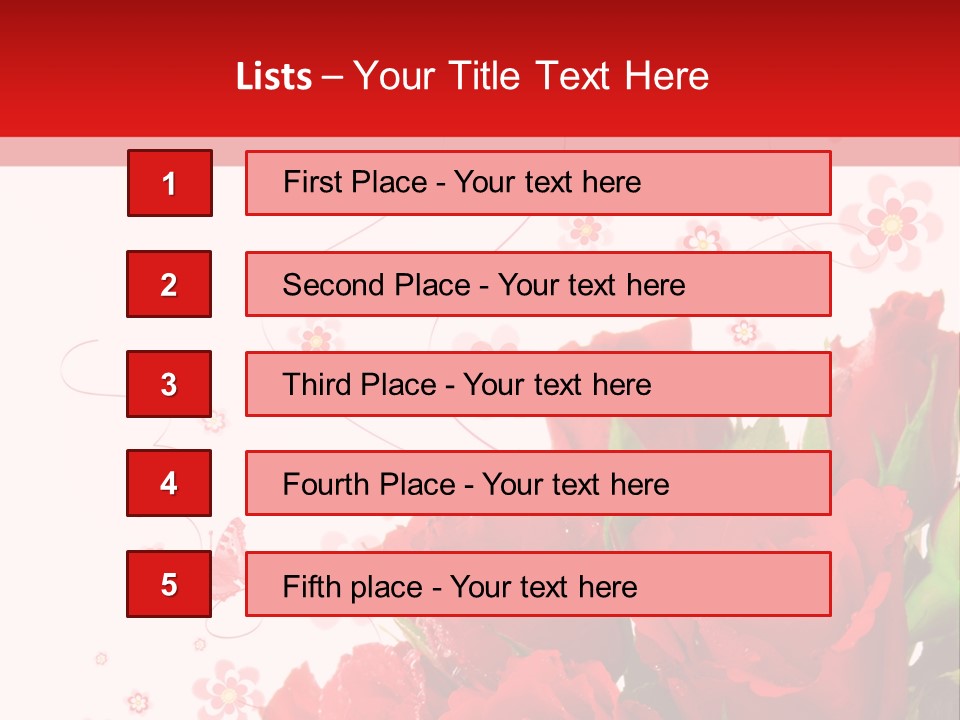Natur Frau Geschenke PowerPoint Template