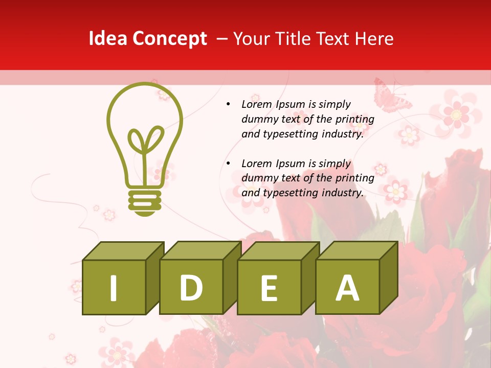 Natur Frau Geschenke PowerPoint Template