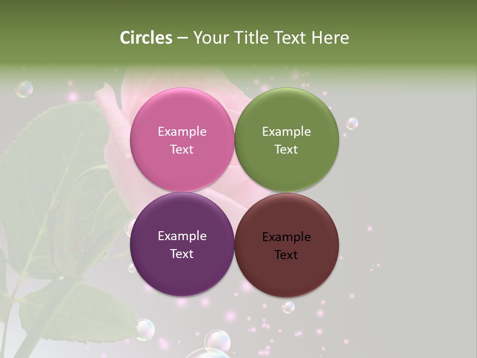 Clear Floral Abstract PowerPoint Template