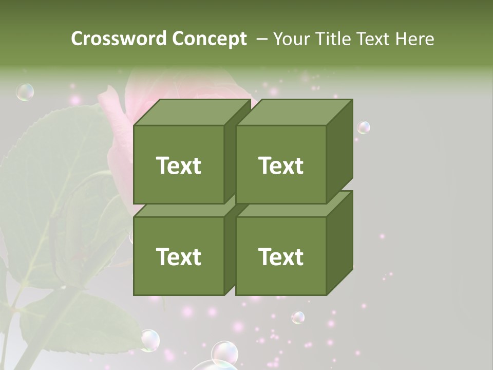 Clear Floral Abstract PowerPoint Template