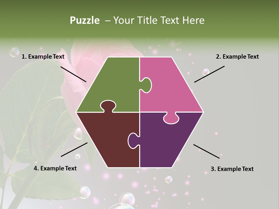 Clear Floral Abstract PowerPoint Template