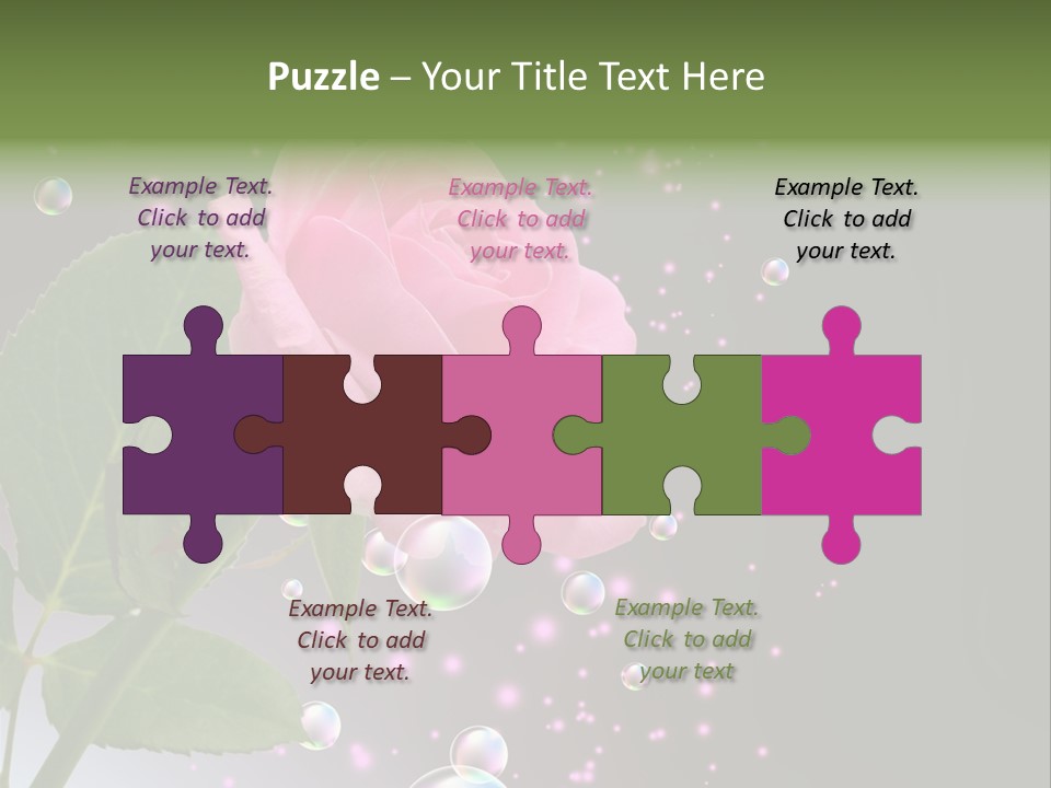 Clear Floral Abstract PowerPoint Template