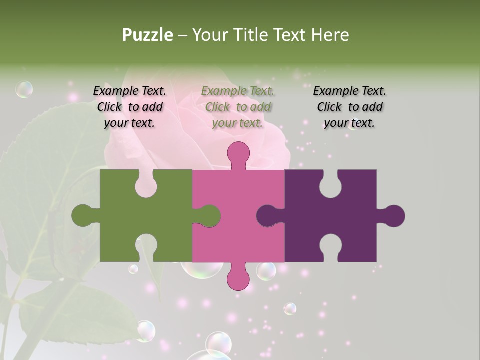 Clear Floral Abstract PowerPoint Template