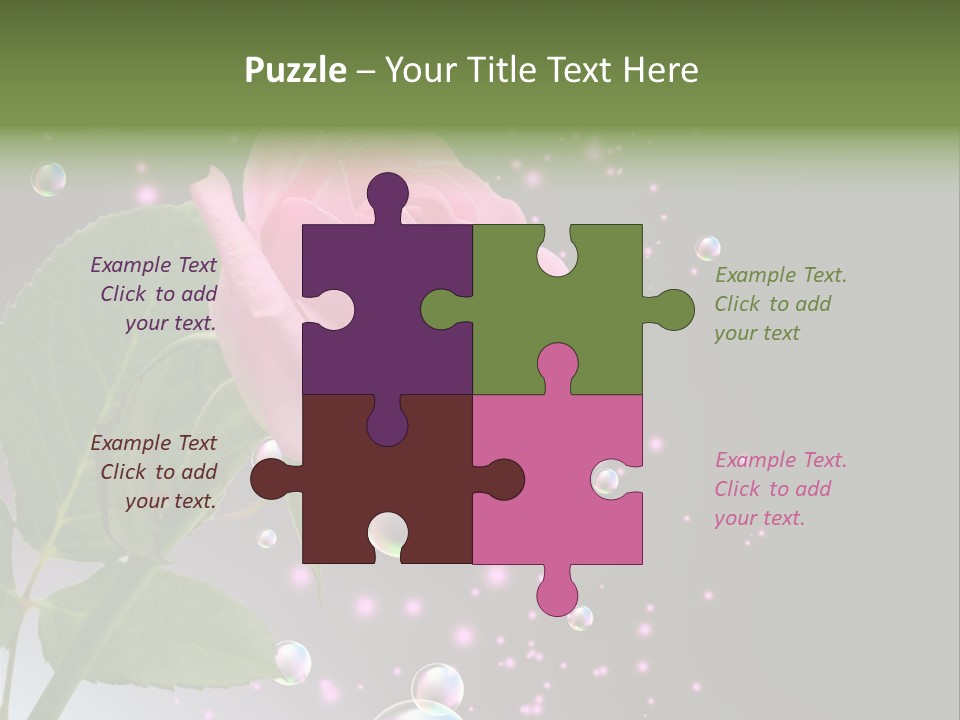 Clear Floral Abstract PowerPoint Template