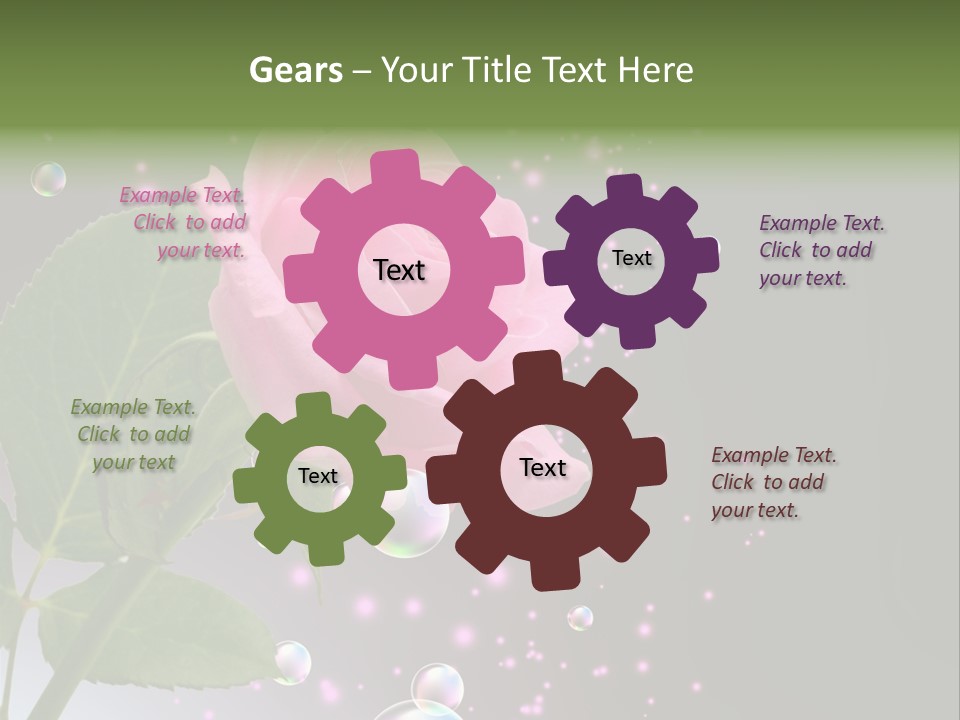 Clear Floral Abstract PowerPoint Template