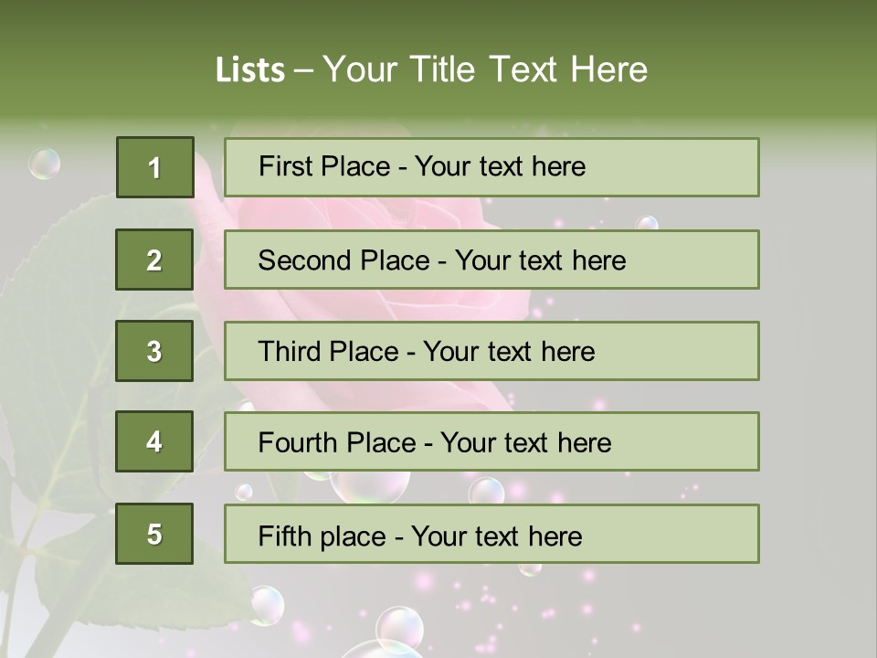 Clear Floral Abstract PowerPoint Template